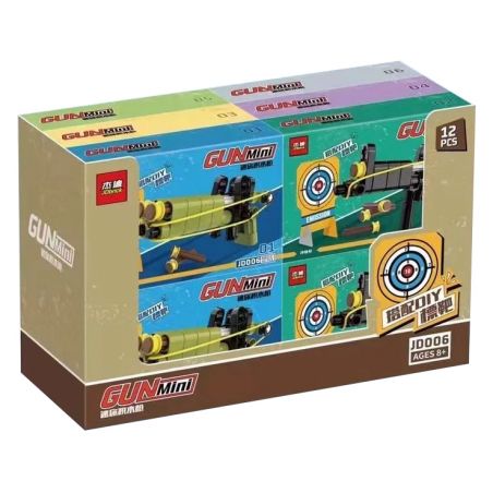 JDBRICK JD006 SÚNG MINI 6 LOẠI bộ đồ chơi xếp lắp ráp ghép mô hình Technic Kỹ Thuật Công Nghệ Cao Mô Hình Phương Tiện