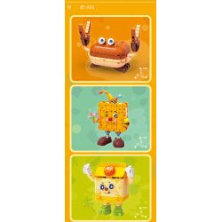 KAIDO 99014 MÓN BÁNH 4 LOẠI CUA TẨM BỘT QUẾ NƯỚC CỐT DỪA ỐC BINGO bộ đồ chơi xếp lắp ráp ghép mô hình FOOD PARTY