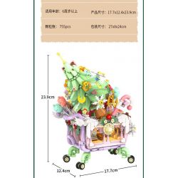 INBRIXX 601014 QUÀ TẶNG ĐÊM GIÁNG SINH MUA SẮM bộ đồ chơi xếp lắp ráp ghép mô hình Creator CHRISTMAS SHOPPING SPREE Sáng Tạo 755 khối