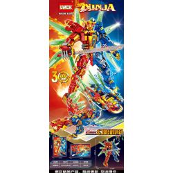 LWCK 60063 NINJA MECHA BA BIẾN HÌNH bộ đồ chơi xếp lắp ráp ghép mô hình 853 khối
