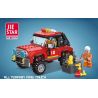 JIESTAR 52023 UNIVERSAL CITY XE CỨU HỎA MỌI ĐỊA HÌNH bộ đồ chơi xếp lắp ráp ghép mô hình ALL TERRAIN FIRE TRUCK Thành Phố 305 khối