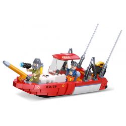 JIESTAR 52025 UNIVERSAL CITY THUYỀN CỨU HỎA bộ đồ chơi xếp lắp ráp ghép mô hình RESCUE FIRE BOATS Thành Phố 319 khối