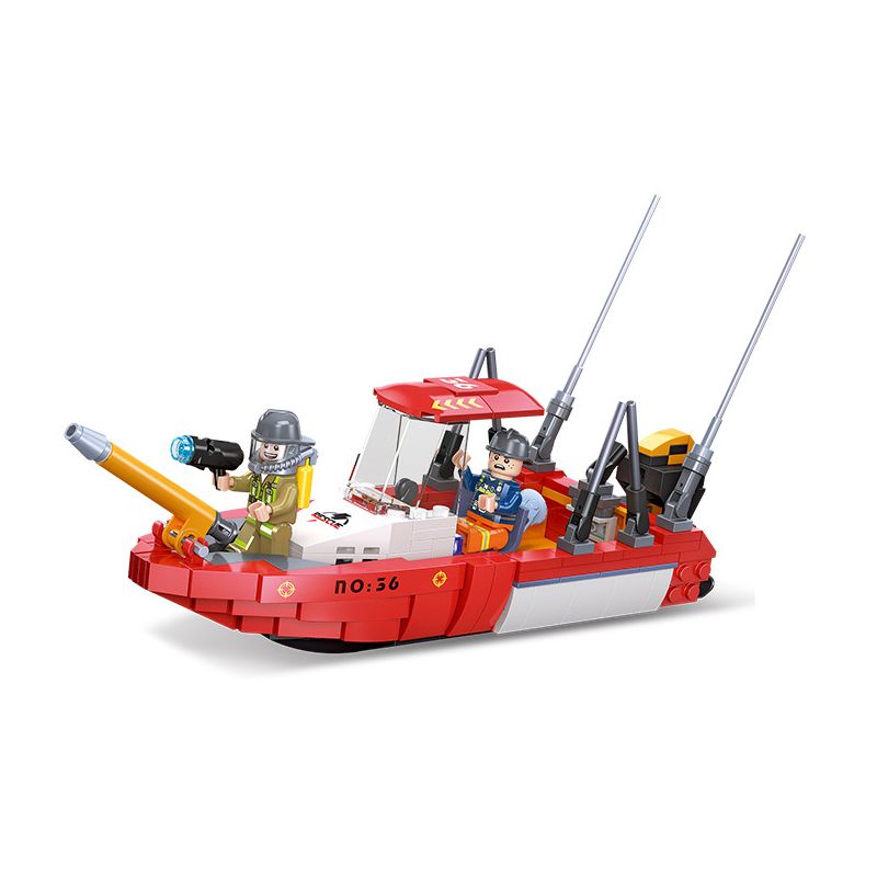 JIESTAR 52025 UNIVERSAL CITY THUYỀN CỨU HỎA bộ đồ chơi xếp lắp ráp ghép mô hình RESCUE FIRE BOATS Thành Phố 319 khối