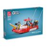 JIESTAR 52025 UNIVERSAL CITY THUYỀN CỨU HỎA bộ đồ chơi xếp lắp ráp ghép mô hình RESCUE FIRE BOATS Thành Phố 319 khối