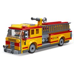 JIESTAR 52033 THÀNH PHỐ TOÀN CẦU XE CỨU HỎA PHẢN LỰC bộ đồ chơi xếp lắp ráp ghép mô hình City JET FIRE TRUCK 264 khối