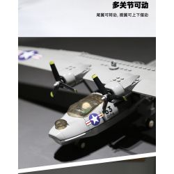 WANGE LIGAO DR.LUCK 5007 THỦY PHI CƠ CATALINA bộ đồ chơi xếp lắp ráp ghép mô hình Military Army CONSOLIDATED PBY-5A CATALINA Quân Sự Bộ Đội 364 khối