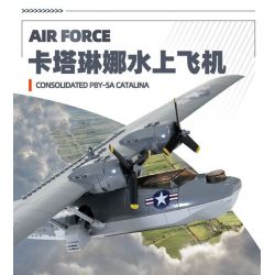 WANGE LIGAO DR.LUCK 5007 THỦY PHI CƠ CATALINA bộ đồ chơi xếp lắp ráp ghép mô hình Military Army CONSOLIDATED PBY-5A CATALINA Quân Sự Bộ Đội 364 khối