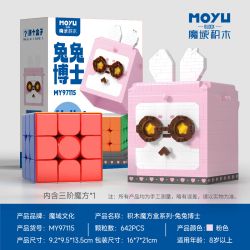 MOYU BLOCK MY97115 97115 KHỐI RUBIK TIẾN SĨ THỎ bộ đồ chơi xếp lắp ráp ghép mô hình Gear Đồ Lắp Ghép 642 khối