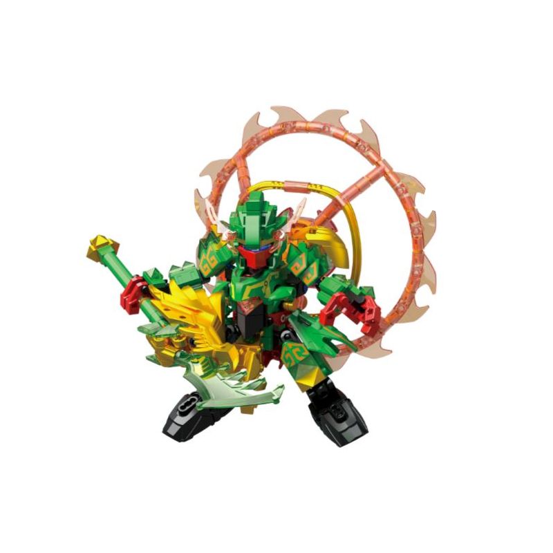 ZHEGAO GZ2003 2003 CƠ GIÁP QUỐC PHONG QUAN VŨ TỬ VÂN XƯƠNG bộ đồ chơi xếp lắp ráp ghép mô hình 347 khối