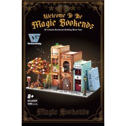 WE GAME COMING 66009 CUỐN SÁCH MA THUẬT bộ đồ chơi xếp lắp ráp ghép mô hình MAGIC BOOKENDS 1488 khối