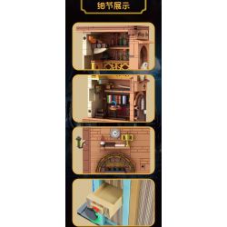 WE GAME COMING 66009 CUỐN SÁCH MA THUẬT bộ đồ chơi xếp lắp ráp ghép mô hình MAGIC BOOKENDS 1488 khối