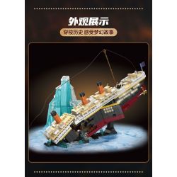 WE GAME COMING 66010 WELLEADZ 6108 TITANIC VÀ TẢNG BĂNG TRÔI bộ đồ chơi xếp lắp ráp ghép mô hình 2288 khối