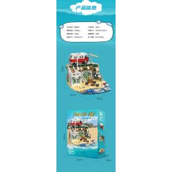 WE GAME COMING 66031 MV BÊN BỜ BIỂN bộ đồ chơi xếp lắp ráp ghép mô hình SEASIDE MV 1288 khối