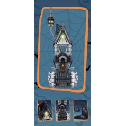 WE GAME COMING 66007 NGÔI NHÀ MA ÁM HALLOWEEN bộ đồ chơi xếp lắp ráp ghép mô hình Creator JACK'S HOUSE Sáng Tạo 766 khối