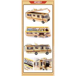 WE GAME COMING 66002 XE BUÝT ĐÈN XANH BREAKING BAD bộ đồ chơi xếp lắp ráp ghép mô hình Movie & Game GREENLIGHT BREAK BAD RV Phim Và Trò Chơi 986 khối