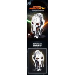 WE GAME COMING 66005 MŨ TƯỚNG ĐAU KHỔ CỦA SẦU bộ đồ chơi xếp lắp ráp ghép mô hình Star Wars GENERAL GRIEVOUS HELMET Chiến Tranh Giữa Các Vì Sao 788 khối