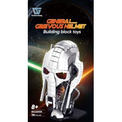 WE GAME COMING 66005 MŨ TƯỚNG ĐAU KHỔ CỦA SẦU bộ đồ chơi xếp lắp ráp ghép mô hình Star Wars GENERAL GRIEVOUS HELMET Chiến Tranh Giữa Các Vì Sao 788 khối