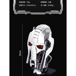 WE GAME COMING 66005 MŨ TƯỚNG ĐAU KHỔ CỦA SẦU bộ đồ chơi xếp lắp ráp ghép mô hình Star Wars GENERAL GRIEVOUS HELMET Chiến Tranh Giữa Các Vì Sao 788 khối