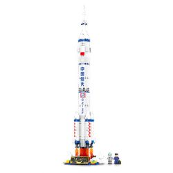 SEMBO 203366 XE PHÓNG TRƯỜNG CHINH 2F bộ đồ chơi xếp lắp ráp ghép mô hình City Thành Phố 799 khối