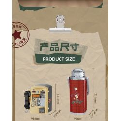 TOP TOY TC1911 1911 THIẾT BỊ GIA DỤNG RETRO 4.0 ĐIỆN THOẠI CỔ ĐIỂN bộ đồ chơi xếp lắp ráp ghép mô hình 450 khối