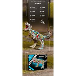 BEAUTY AND 13050 TYRANNOSAURUS REX bộ đồ chơi xếp lắp ráp ghép mô hình DINOSAUR REX 1388 khối
