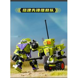 QMAN ENLIGHTEN KEEPPLEY 42203 PHẢN ỨNG TỔNG HỢP PIONEER WARRIOR 4 KẾT bộ đồ chơi xếp lắp ráp ghép mô hình