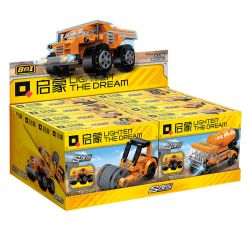 QMAN ENLIGHTEN KEEPPLEY 42204 PHẢN ỨNG TỔNG HỢP 8 XE VẬN TẢI HẠNG NẶNG bộ đồ chơi xếp lắp ráp ghép mô hình