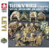LE YI 72016 LỀU QUÂN ĐỘI ĐẶC BIỆT 8 LOẠI bộ đồ chơi xếp lắp ráp ghép mô hình Military Army Quân Sự Bộ Đội