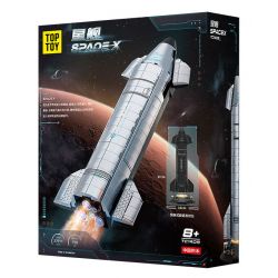TOP TOY TC1409 1409 PHI THUYỀN KHÔNG GIAN-X bộ đồ chơi xếp lắp ráp ghép mô hình STARSHIP 700 khối
