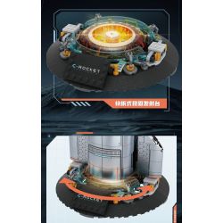 TOP TOY TC1409 1409 PHI THUYỀN KHÔNG GIAN-X bộ đồ chơi xếp lắp ráp ghép mô hình STARSHIP 700 khối