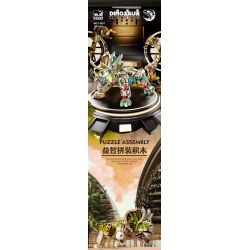 BEAUTY AND 13051 TRICERATOPS NGƯỜI MÁY bộ đồ chơi xếp lắp ráp ghép mô hình DINOSAUR 1368 khối