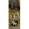 BEAUTY AND 13051 TRICERATOPS NGƯỜI MÁY bộ đồ chơi xếp lắp ráp ghép mô hình DINOSAUR 1368 khối