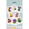 Kazi KY81123 81123 NGÔN NGỮ CỦA CÁC LOÀI HOA 8 LOẠI THU HẢI ĐƯỜNG THỦY TIÊN MỘC QUA MAO ĐỊA HOÀNG ĐỖ QUYÊN LỤC BÌNH CLIVIA LÁ BẮC VÀNG bộ đồ chơi xếp lắp ráp ghép mô hình Creator FLOWER LANGUAGE Sáng Tạo 805 khối