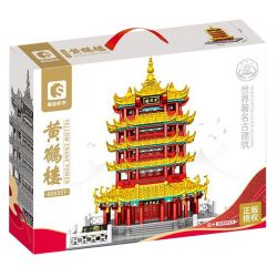 SEMBO 601557 THÁP HẠC VÀNG bộ đồ chơi xếp lắp ráp ghép mô hình Creator Sáng Tạo 2690 khối