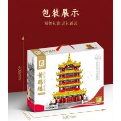 SEMBO 601557 THÁP HẠC VÀNG bộ đồ chơi xếp lắp ráp ghép mô hình Creator Sáng Tạo 2690 khối