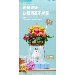 ZHEGAO 621011 GẤU VỪA CHỚM NỞ ĐẦY MÀU SẮC VÀ MỌNG NƯỚC bộ đồ chơi xếp lắp ráp ghép mô hình Creator Sáng Tạo