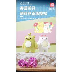 ZHEGAO 621011 GẤU VỪA CHỚM NỞ ĐẦY MÀU SẮC VÀ MỌNG NƯỚC bộ đồ chơi xếp lắp ráp ghép mô hình Creator Sáng Tạo