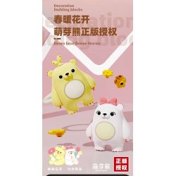 ZHEGAO 621012 NHỮNG BÔNG HOA ĐẦY MÀU SẮC VỪA CHỚM NỞ bộ đồ chơi xếp lắp ráp ghép mô hình Creator Sáng Tạo