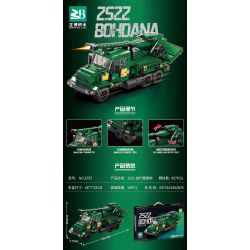 MASAHIRO 6787 PHÁO TỰ HÀNH 2S22 bộ đồ chơi xếp lắp ráp ghép mô hình Military Army 2S22 BOHDANA Quân Sự Bộ Đội 457 khối