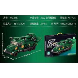 MASAHIRO 6787 PHÁO TỰ HÀNH 2S22 bộ đồ chơi xếp lắp ráp ghép mô hình Military Army 2S22 BOHDANA Quân Sự Bộ Đội 457 khối