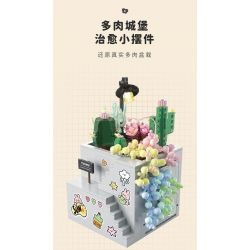 TAKUGI T6002 6002 TIỆC SÂN VƯỜN HỘP ĐỰNG MỌNG NƯỚC bộ đồ chơi xếp lắp ráp ghép mô hình Gear Đồ Lắp Ghép 513 khối