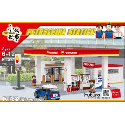 ROYAL TOYS RTS8 CÂU CHUYỆN THỊ TRẤN NHỎ TRẠM DẦU PETROCHINA bộ đồ chơi xếp lắp ráp ghép mô hình City CITY STORY PETROCHINA STATION Thành Phố 538 khối
