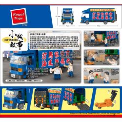 ROYAL TOYS RT62 CÂU CHUYỆN THỊ TRẤN NHỎ VẬN TẢI ĐƯỜNG BỘ NANYANG YIMA bộ đồ chơi xếp lắp ráp ghép mô hình City CITY STORY IMADA TRUCK Thành Phố 256 khối