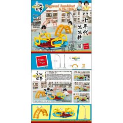 ROYAL TOYS RT61 CÂU CHUYỆN THỊ TRẤN NHỎ TỪ TAIPA ĐẾN NHỮNG NĂM 1980 bộ đồ chơi xếp lắp ráp ghép mô hình City CITY STORY PLAYGROUND ROUNDABOUT IN THE 1980S Thành Phố 59 khối