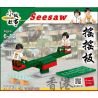 ROYAL TOYS RT60 CÂU CHUYỆN THỊ TRẤN NHỎ SHAKE BOARD bộ đồ chơi xếp lắp ráp ghép mô hình City CITY STORY SEESAW Thành Phố 54 khối