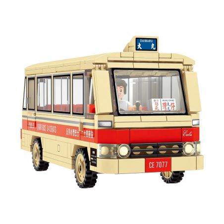 ROYAL TOYS RT63 CÂU CHUYỆN THỊ TRẤN NHỎ XE BUÝT 14 CHỖ NHỮNG NĂM 1970 bộ đồ chơi xếp lắp ráp ghép mô hình City CITY STORY PUBLIC LIGHT BUS 14 SEATS IN THE 1970S Thành Phố 317 khối