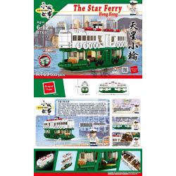 ROYAL TOYS RT59 CÂU CHUYỆN THỊ TRẤN NHỎ PHÀ NGÔI SAO HỒNG KÔNG bộ đồ chơi xếp lắp ráp ghép mô hình City CITY STORY STAR FERRY Thành Phố 1203 khối