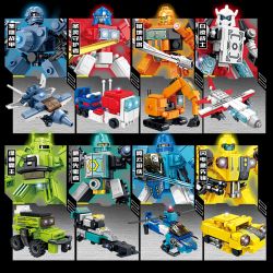 Kazi KY8099 8099 CƠ CHẾ BIẾN ĐỔI DẠNG KÉP bộ đồ chơi xếp lắp ráp ghép mô hình