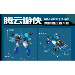 Kazi KY8099 8099 CƠ CHẾ BIẾN ĐỔI DẠNG KÉP bộ đồ chơi xếp lắp ráp ghép mô hình