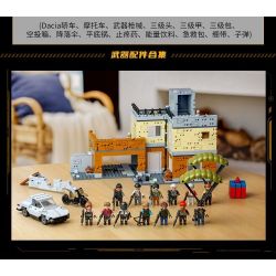 GUDI 20502 PEACE ELITE CẢNH NHÀ ĐỂ XE GIẢ bộ đồ chơi xếp lắp ráp ghép mô hình Movie & Game Phim Và Trò Chơi 1152 khối